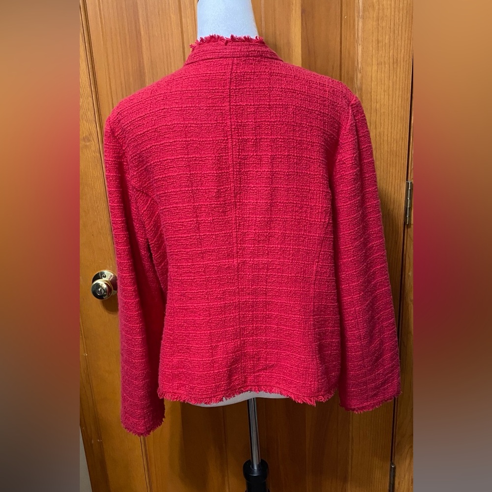 🛑🛑SOLD🛑🛑Chicos’ Red Double-Breasted Blazer - Picture 3 of 5